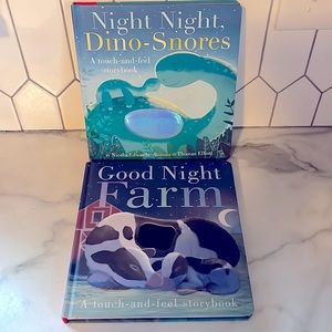 “Night Night Dino-Snores” & “Good Night Farm” Touch-and-Feel Padded Board Books